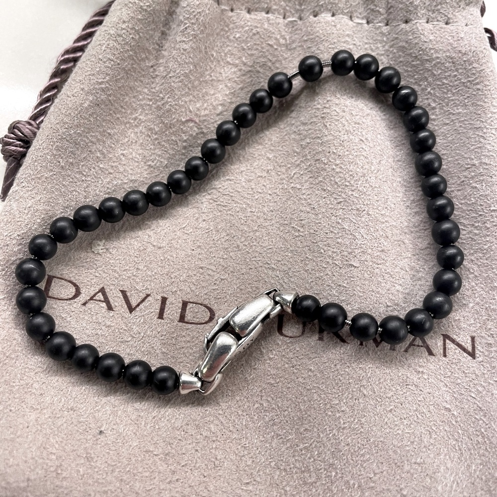 David Yurman Mens Spiritual Bead Bracelet